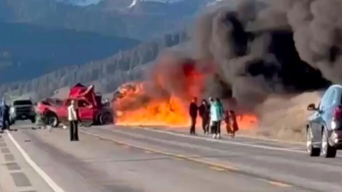 Seven Dead in Fiery Crash Near Yellowstone, Including Five Chinese Nationals Five Chinese among seven killed in Yellowstone crash