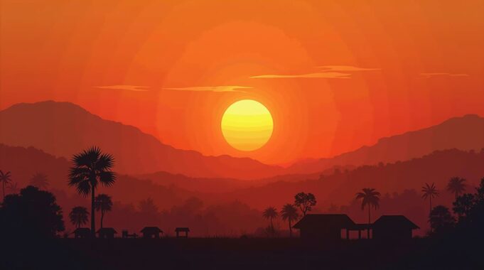 PAGASA Warns Of Dangerous Heat Index In 31 Areas Nationwide heatwave_in_rural_areas_in_the_philippines_silhouette_style_ga4zxzfow8i4jaxza53c_3
