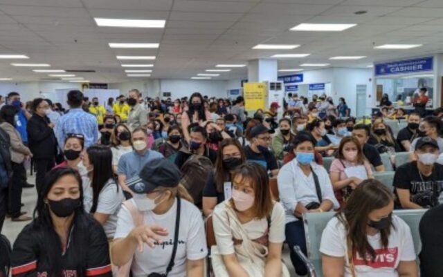 Department of Migrant Workers office in Mandaluyong City OFWs at Department of Migrant Workers office in Mandaluyong City