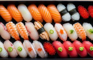 HKSAR Keeps Japanese Seafood Import Ban Despite China’s Partial Reopening a-large-variety-of-sushi-is-placed-on-the-table-i-