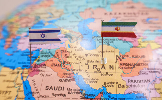 map of Israel-Iran conflict