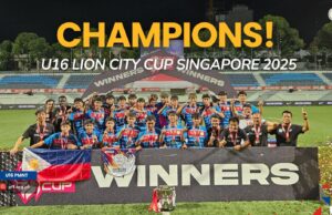 Philippine U16 Boys National Team Crowned Champions of 2025 Lion City Cup Philippine U16 Boys National Team