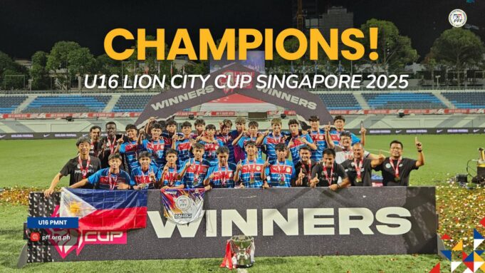 Philippine U16 Boys National Team Crowned Champions of 2025 Lion City Cup Philippine U16 Boys National Team