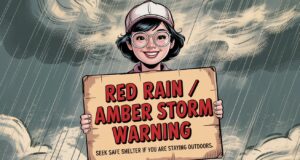 Tropical Cyclone Remnants Trigger Red Rain and Amber Storm Warning Red Rain Amber Storm Warning