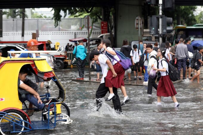 2 more potential typhoons will enter the PAR in next 24 hours Taft and UN Avenues in Manila flood