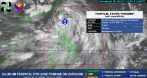 Tropical Storm Crising Moves Away from Northern Luzon, Signals Raised typhoon Crising