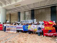 Hong Kong Migrant Workers Demand Fair Wages and Better Conditions in 2025 Dialogue HK migrant organizations protested 004