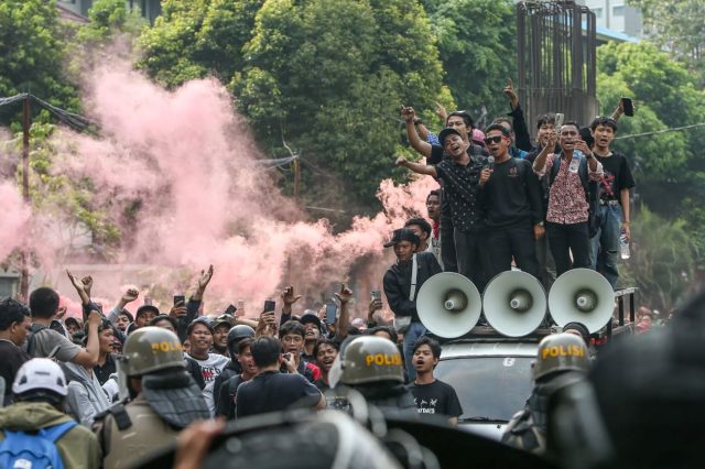 Indonesian Workers Protest in Jakarta.