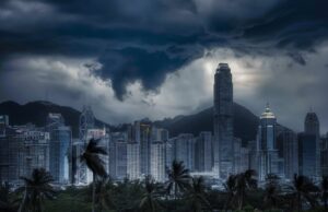 Torrential Rains Battered Hong Kong, Disrupting Transport and Closing Schools Torrential Rains Flood Hong Kong v2