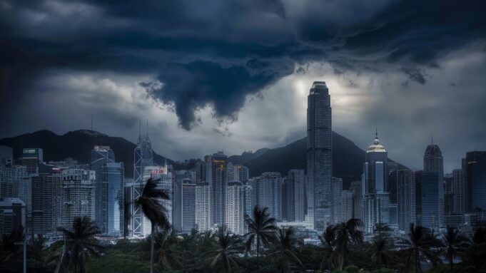 Torrential Rains Battered Hong Kong, Disrupting Transport and Closing Schools Torrential Rains Flood Hong Kong v2