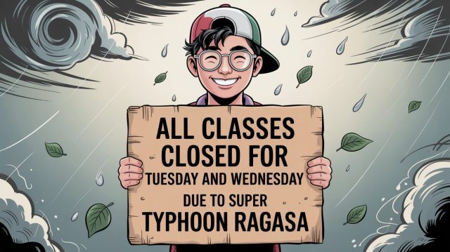 All classes closed due to typhoon Ragasa 01