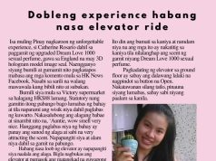 Dobleng experience habang nasa elevator ride
