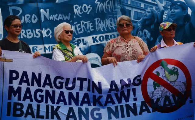 Philippine protest against corruption today