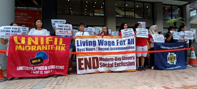 Asian Migrants Coordinating Body (AMCB-IMA) protest