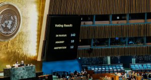 UN General Assembly Backs Resolution to Revive Israel-Palestine Two-State Solution, Excluding Hamas UN General Assembly Backs Resolution to Revive Israel-Palestine Two-State Solution