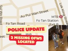 Hong Kong Police Located 2 Missing OFWs at Shopping Mall on Sui Wo Road, Shatin 2 Missing OFWs Located