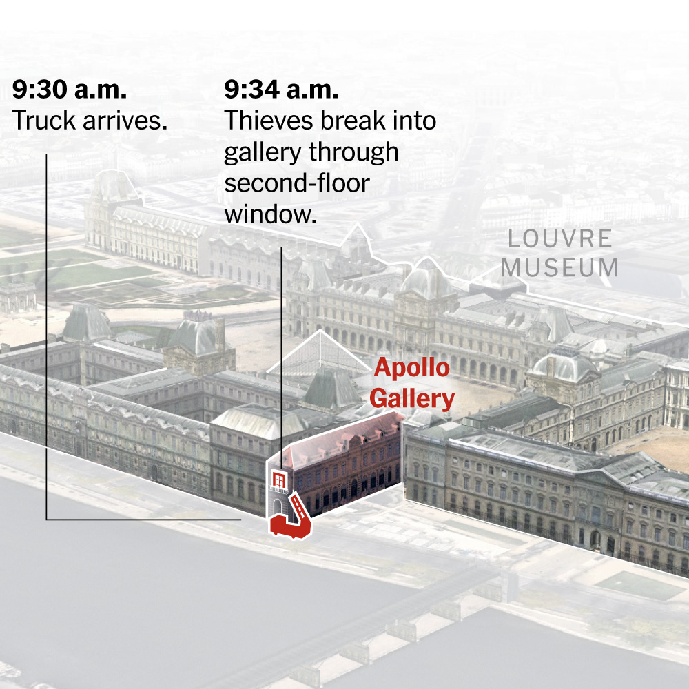 The robbery began around 9:30 a.m. local time on Oct. 19.