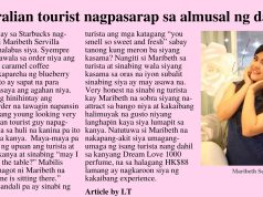 Australian tourist nagpasarap sa almusal ng dalaga
