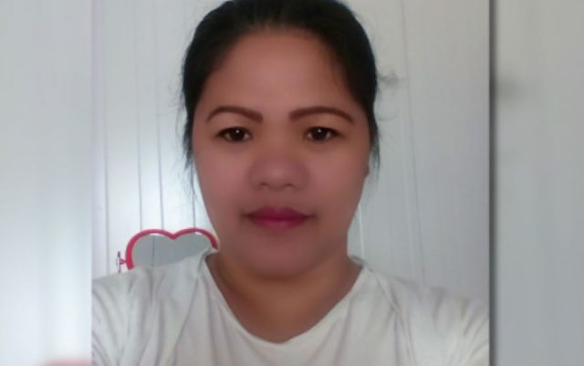 Overseas Filipino worker Dafnie Nacalaban