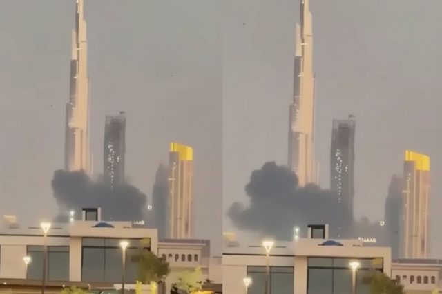 Dubai missile attack Burj Khalifa