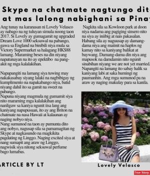 Skype na chatmate nagtungo dito ay mas lalong nabighani sa Pinay HK Pinoy Tv News 18th Mar - 14th Apr 26 FB Post and Pin up