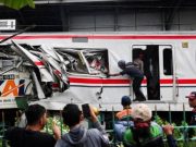 14 Dead After Long-Distance Train Slams Into Stationary Commuter Train Near Jakarta 14 Dead After Long-Distance Train Wreck Near Jakarta