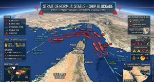 260 Filipino Sailors Clear Strait of Hormuz; Thousands More Await Passage Starit of Hormuz blockade infographic