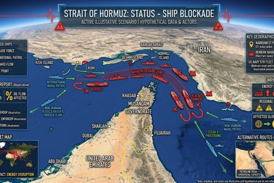 260 Filipino Sailors Clear Strait of Hormuz; Thousands More Await Passage Starit of Hormuz blockade infographic