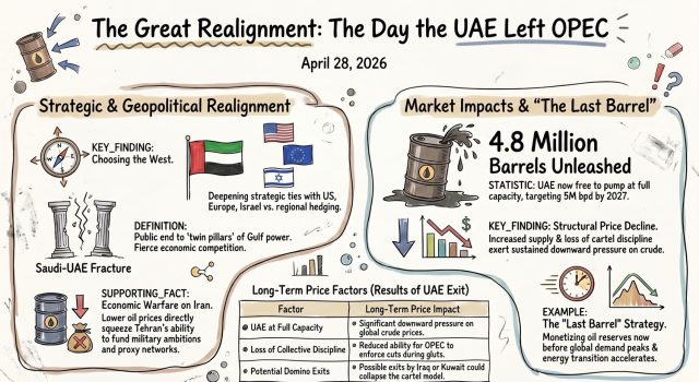 How the UAE’s exit from OPEC aligns the Gulf with the West, and could send oil prices tumbling for a generation UAE Leaves Oil Cartel Impact-modified