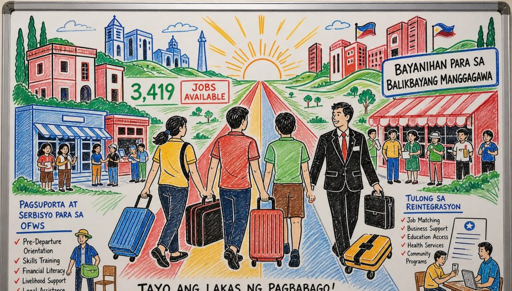DMW Offers 3,400+ Jobs to Returning OFWs in Northern Mindanao DMW Offers 3,400+ Jobs to Returning OFWs