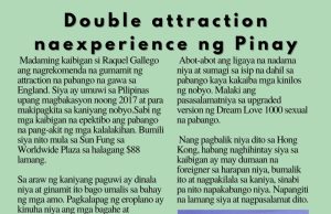 Double attraction naexperience ng Pinay HK Pinoy Tv News 13th May - 9th June 26 FB Post and Pin up