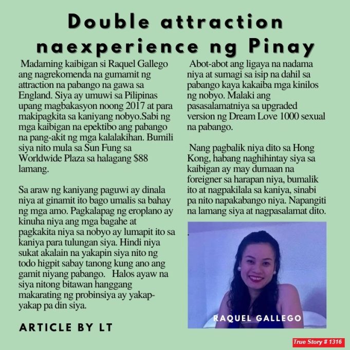 Double attraction naexperience ng Pinay HK Pinoy Tv News 13th May - 9th June 26 FB Post and Pin up