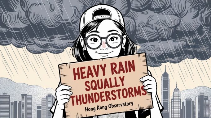 Hong Kong Braces for Heavy Rain, Thunderstorms After Record Heat Heavy Rain Squally Thunderstorms