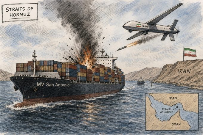 7 Filipino Seafarers Injured in Drone Attack on Container Ship in Strait of Hormuz