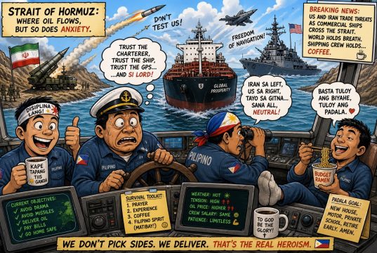 Over 1,800 Filipino Seafarers in 59 vessels Cross Strait of Hormuz Safely Amid Middle East Tensions Over 1,800 Filipino Seafarers