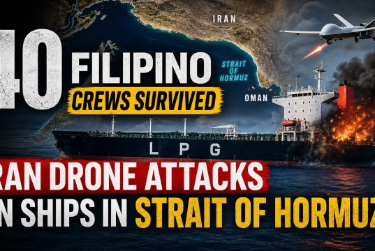All 40 Filipino Sailors Safe After Iranian Drone Strikes on Ships Near Strait of Hormuz 40 Filipino crews survived Iran drone attacks