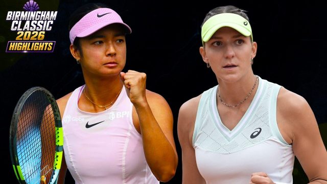 Alex Eala beat Rebeka Masarova at Birmingham Classic