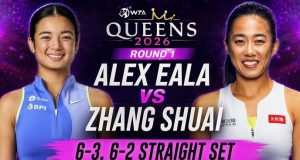 Alex Eala beats China’s Zhang Shuai in straight sets at the WTA Queen’s Club tournament Alex Eala beats China's Zhang Shuai at the WTA Queen's Club-modified