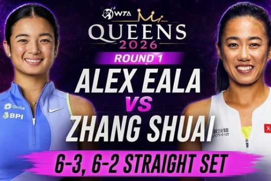 Alex Eala beats China’s Zhang Shuai in straight sets at the WTA Queen’s Club tournament Alex Eala beats China's Zhang Shuai at the WTA Queen's Club-modified