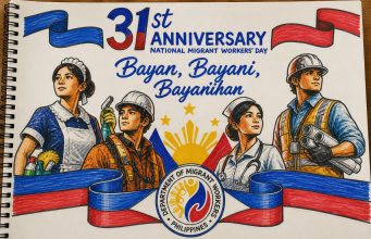 Philippines Launches First-Ever OFW Global Summit to Mark Migrant Workers Day Migrant Workers Month poster hand drawn