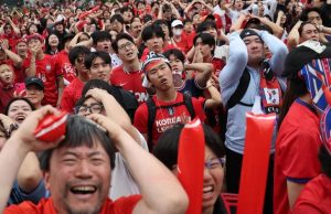 Iran, South Korea Crash Out as World Cup Enters Knockout Stage South Korea fans images after Crash Out of World Cup