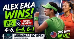Alex Eala Rallies Past Zheng Qinwen to Open DC Open Campaign in Washington Alex Eala beats Chinese wild card Zheng Qinwen