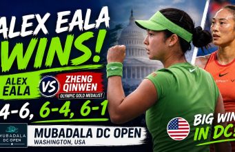 Alex Eala Rallies Past Zheng Qinwen to Open DC Open Campaign in Washington Alex Eala beats Chinese wild card Zheng Qinwen