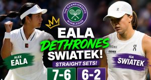 Alex Eala dethrones reigning Wimbledon champion Iga Swiatek in straight sets Alex Eala dethrones reigning Iga Swiatek in straight sets