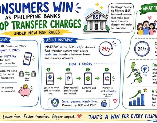 Consumers win as Philippine banks drop transfer charges under new BSP rules Consumers win as Philippine banks drop transfer charges under new BSP rules