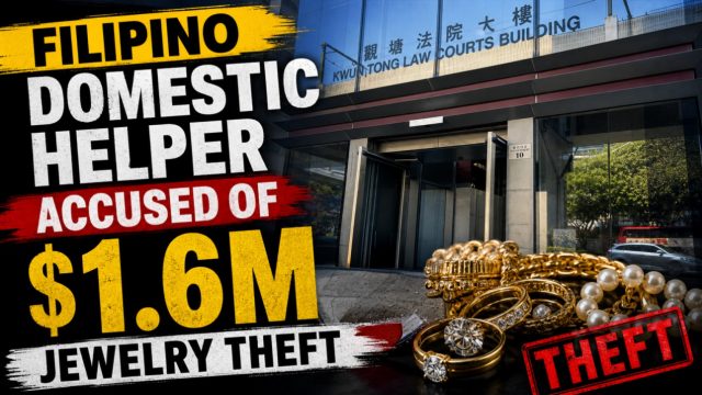 Filipino domestic helper accused of $1.6m jewelry theft