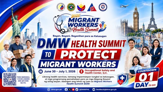 Health Summit to Protect Migrant Workers DMW Health Summit to Protect Migrant Workers