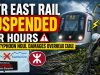 The MTR East Rail Suspended for Hours After Typhoon Damages Overhead Cable MTR East Rail Suspended for Hours After Typhoon Noul Damages Overhead Cable