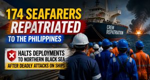 Philippines Repatriates 174 Seafarers, Halts Deployments to Northern Black Sea After Deadly Attacks 174 Seafarers repatriated to the Philippines