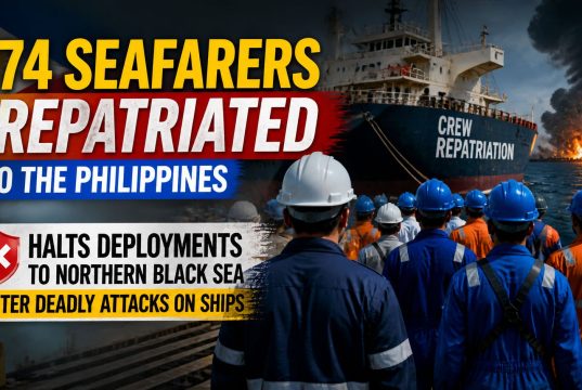 Philippines Repatriates 174 Seafarers, Halts Deployments to Northern Black Sea After Deadly Attacks 174 Seafarers repatriated to the Philippines